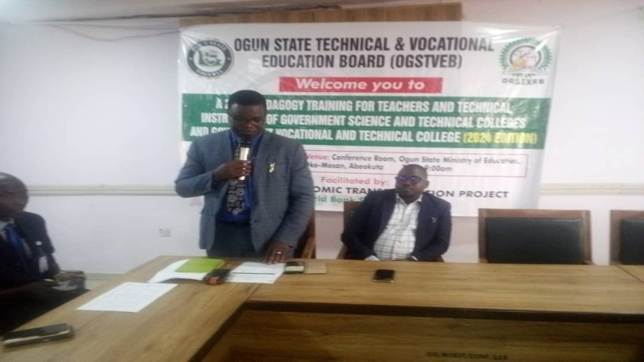 OGSTVEB TRAINS TECHNICAL TEACHERS, OTHERS FOR IMPROVED SERVICE DELIVERY